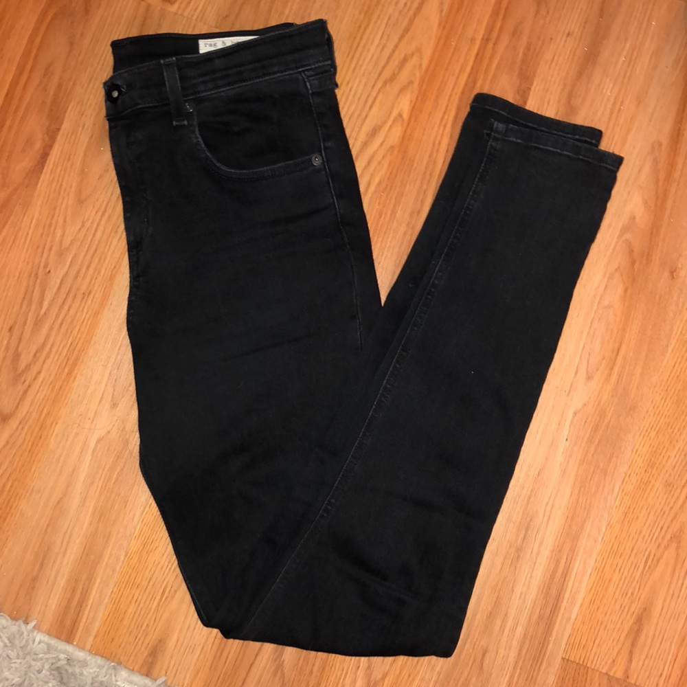 Rag & Bone Black Skinny Stretch Jeans sz 29